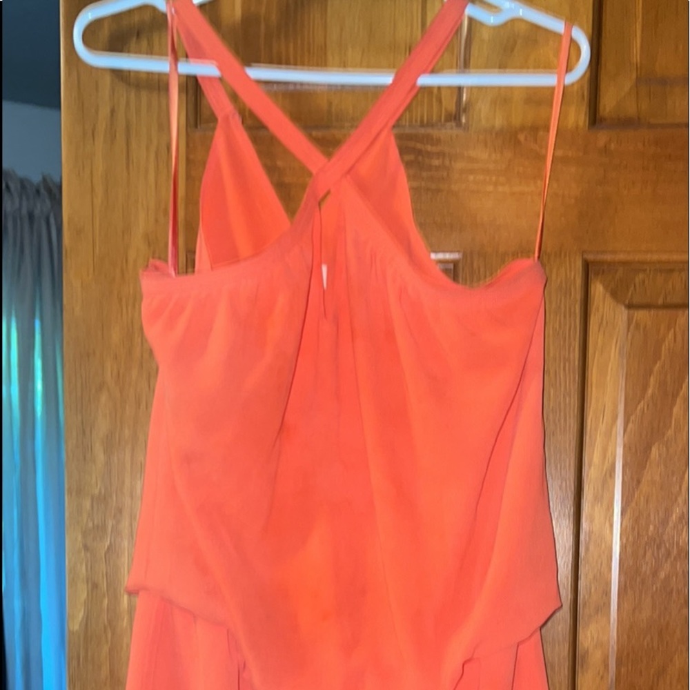 Medium coral dress. A Breezy summertime wear.